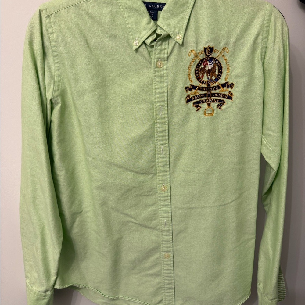 Ralph Lauren Light Green Casual Button Down Shirt